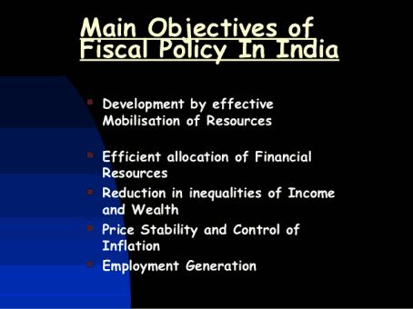 Fiscal Policy of India