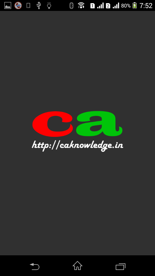 CAknowledge.in Android App First Screen