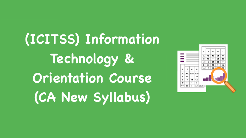 (ICITSS) Information Technology & Orientation Course
