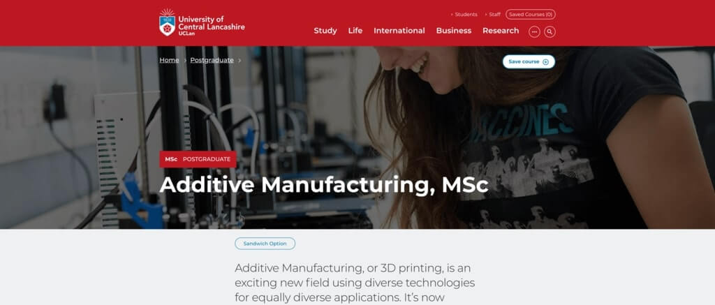 msc in additive manufacturing