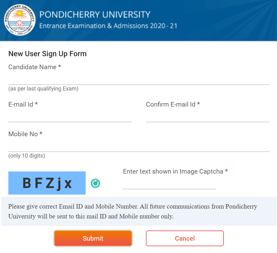 Pondicherry-University-Entrance-exam-2021