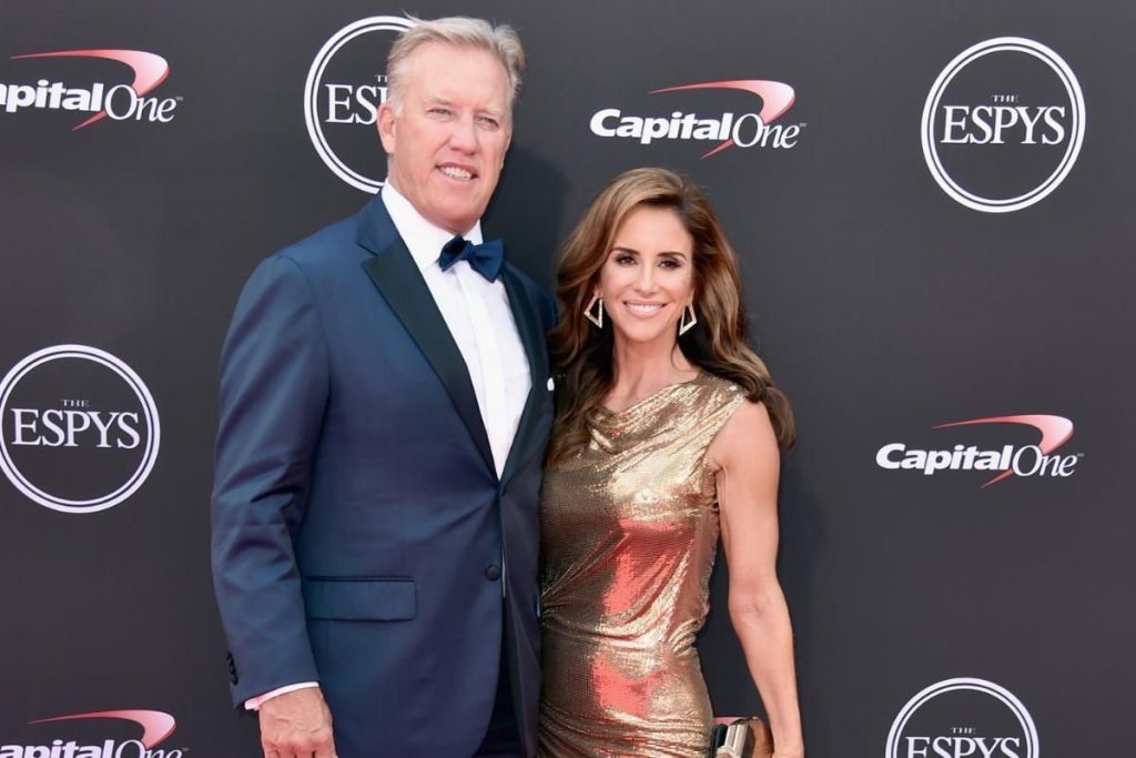 John Elway with his wife