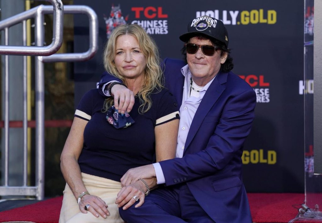 Michael Madsen with his wife