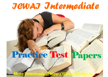ICWAI Intermediate Practice Test Papers June 2014