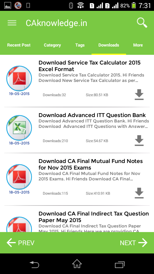 CAknowledge.in Android App File Download