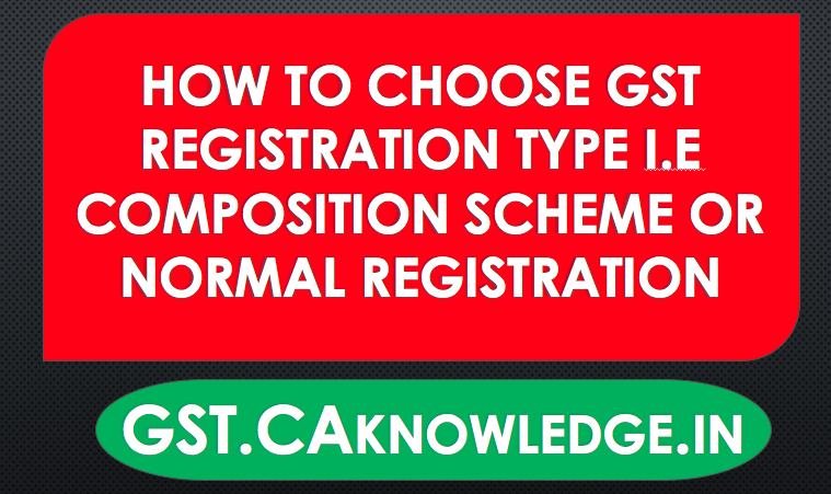 Choose GST Registration Type Based on Profit Margin