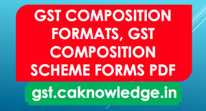 GST Composition Formats