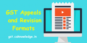 GST Appeals and Revision Formats