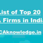 List of Top 20 CA Firms in India