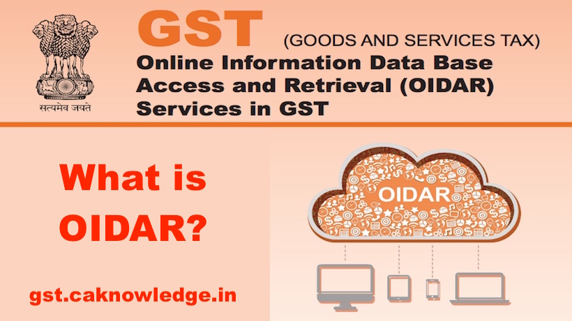 Online Information Data Base Access and Retrieval Services in GST