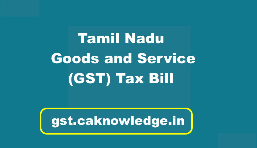 Tamil Nadu GST Act 2017