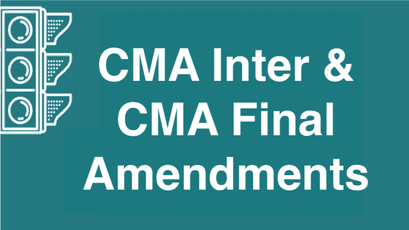 CMA Amendments