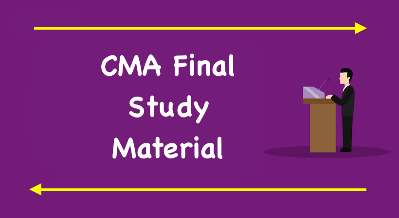 CMA Final Study Material for June 2021 New Syllabus 2016 pdf