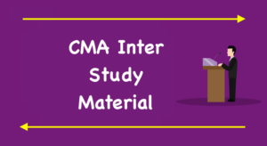CMA Inter Study Material