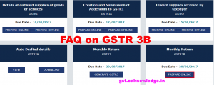 FAQ on GSTR 3B