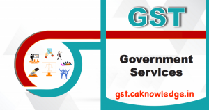 GST on Govt Departments