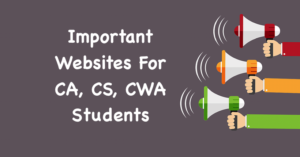 Important Websites For CA, CS, CWA Students