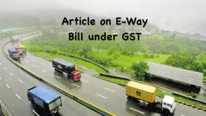 Basics of E-Way Bill