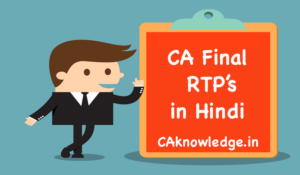 CA Final RTP in Hindi