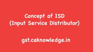 Concept of ISD (Input Service Distributor)