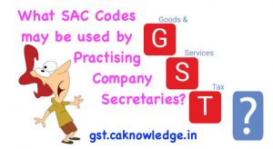 What SAC Codes may be used by Practising Company Secretaries?