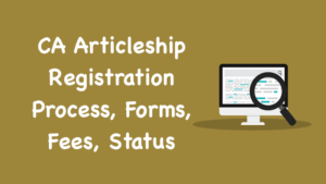 CA Articleship Registration