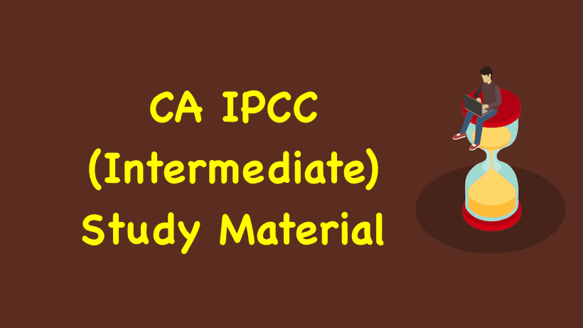 CA IPCC Study Material