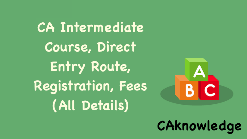 CA Intermediate Course