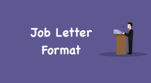Job Application Letter Format