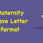 Maternity Leave Letter Format
