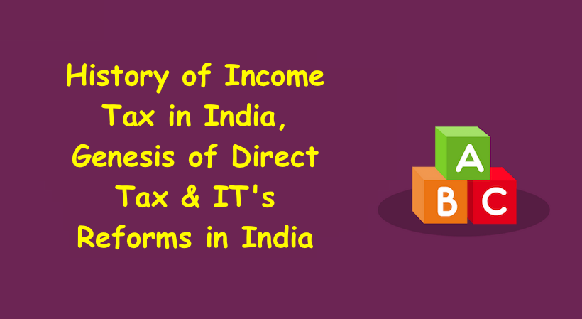 History of Income Tax in India