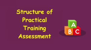 Structure of Practical Training Assessment