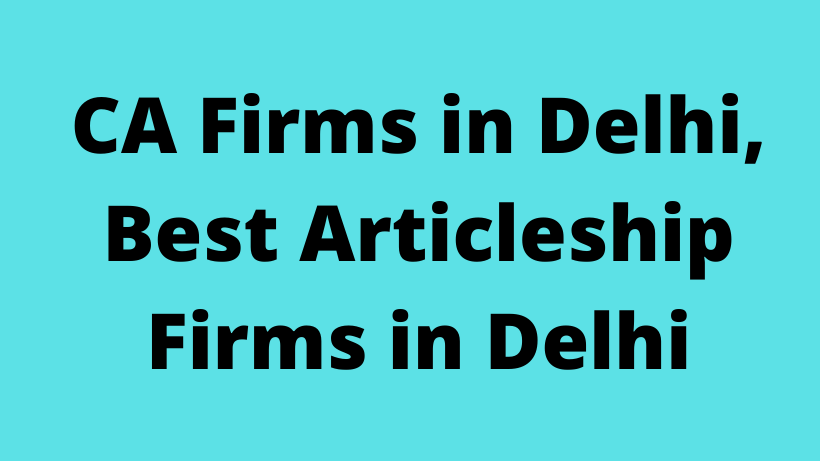 CA Firms in Delhi