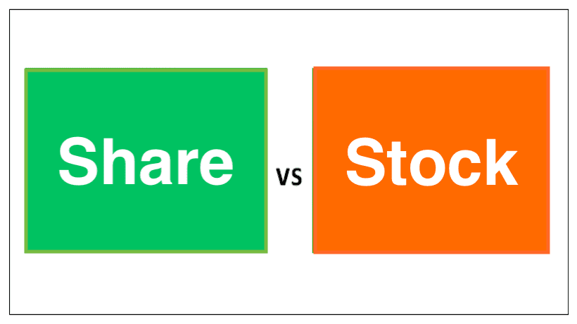 Difference between Share and Stock, Shares vs. Stocks: