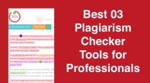 Best 03 Plagiarism Checker Tools