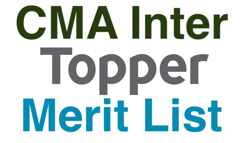 CMA Inter Toppers