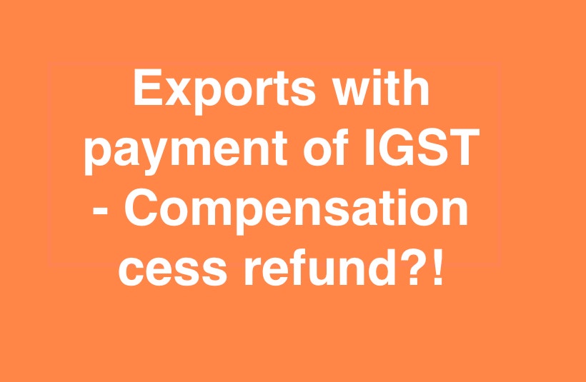 Exports with payment of IGST