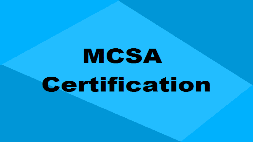 MCSA Certification