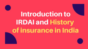 History of insurance in India