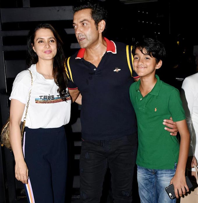 Bobby Deol With Family