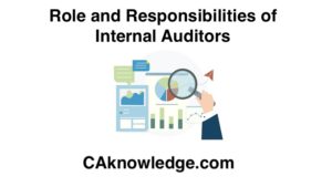 Role and Responsibilities of Internal Auditors