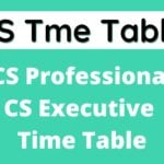 CS Time Table