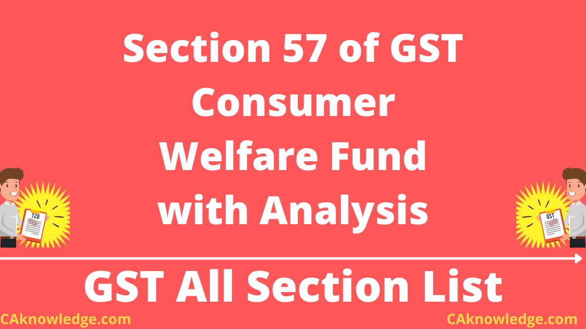 Section 57 of GST