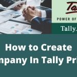 Create Company In Tally Prime