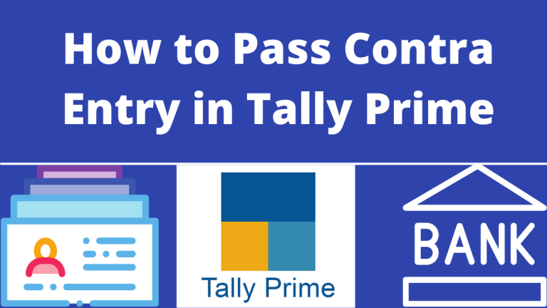 Contra Entry in Tally Prime