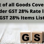GST 28% Rate list