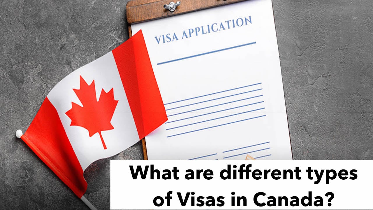 What are different types of Visas in Canada?