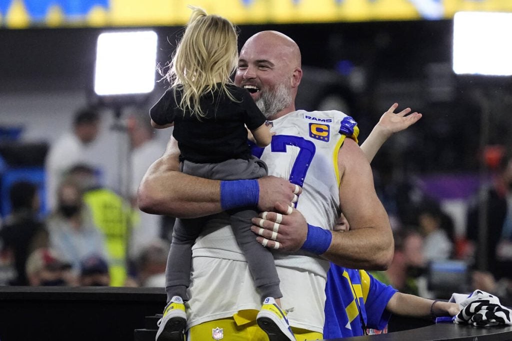 Andrew Whitworth with his Daughter