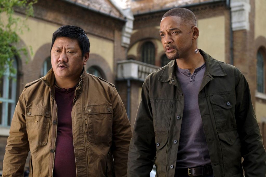 Benedict Wong with Will smith