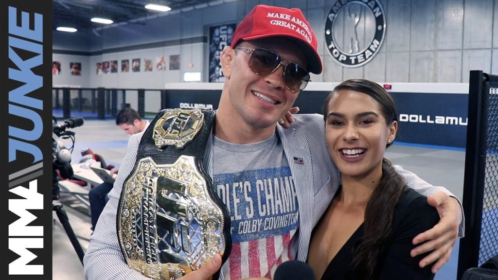 Colby Covington with his Gf